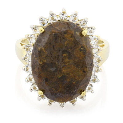 Dinosaur Bone Silver Ring