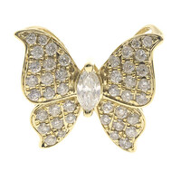 14K SI1 (H) Diamond Gold Pendant (CIRARI)