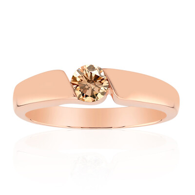 9K VS1 Argyle Rose De France Diamond Gold Ring (Annette)
