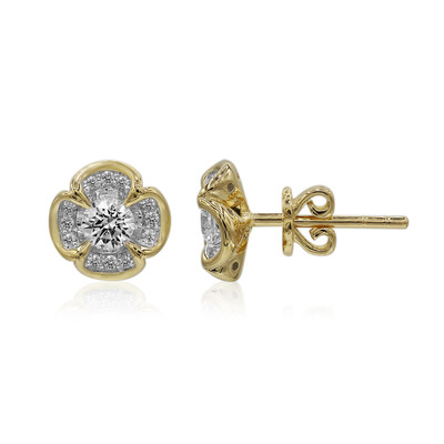 14K SI1 (G) Diamond Gold Earrings (Annette)