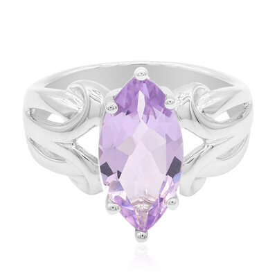 Rose de France Amethyst Silver Ring