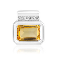 Citrine Silver Pendant