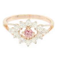 Padparadscha Sapphire Silver Ring