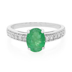 Bahia Emerald Silver Ring