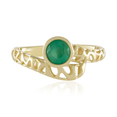 9K Zambian Emerald Gold Ring (Ornaments by de Melo)