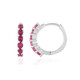 Madagascar Ruby Silver Earrings