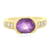 Channapatna Star Ruby Silver Ring