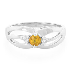 Yellow Sapphire Silver Ring