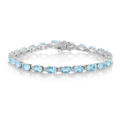 Sky Blue Topaz Silver Bracelet