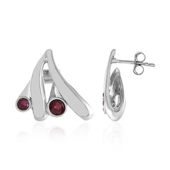 Madagascar Ruby Silver Earrings (de Melo)