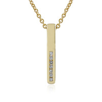 9K I2 (J) Diamond Gold Necklace (de Melo)