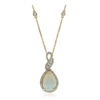 14K AAA Welo Opal Gold Necklace (CIRARI)