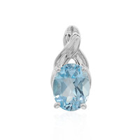 Sky Blue Topaz Silver Pendant