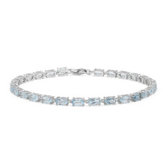 Sky Blue Topaz Silver Bracelet