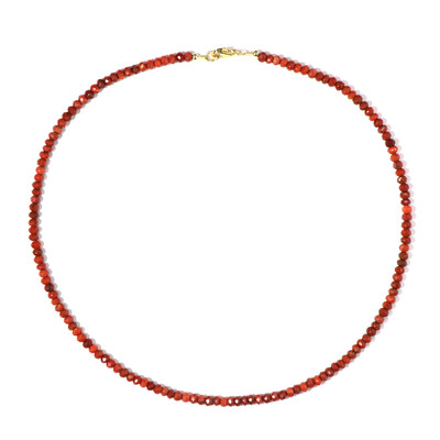Red Jasper Silver Necklace