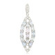 Cuprian Tourmaline Silver Pendant
