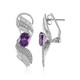Siberian Amethyst Silver Earrings (de Melo)