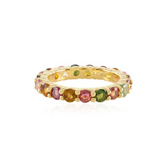 Fancy Tourmaline Silver Ring