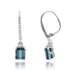 14K Indicolite Gold Earrings (AMAYANI)