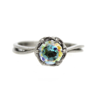 Moonlight Topaz Silver Ring