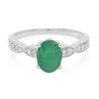 Bahia Emerald Silver Ring