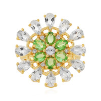 White Topaz Silver Ring