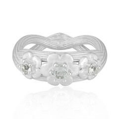 White Topaz Silver Ring