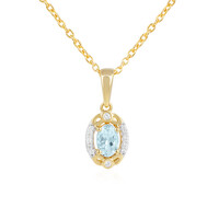Aquamarine Silver Necklace