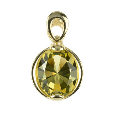 9K Lemon Citrine Gold Pendant (dagen)