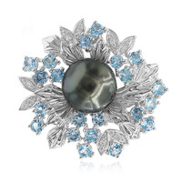 Tahitian Pearl Silver Brooch (TPC)