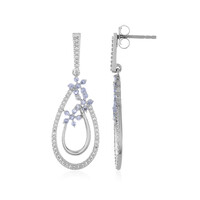 Tanzanite Silver Earrings