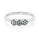 Fancy Diamond Silver Ring