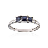 10K Ceylon Blue Sapphire Gold Ring