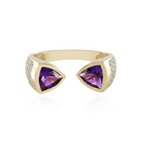 9K Siberian Amethyst Gold Ring (de Melo)