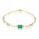 14K AAA Zambian Emerald Gold Bracelet (CIRARI)