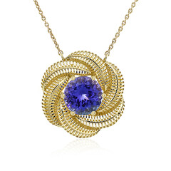 9K AAA Tanzanite Gold Necklace (Ornaments by de Melo)