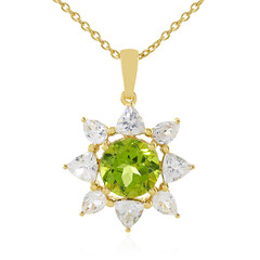 Peridot Silver Necklace