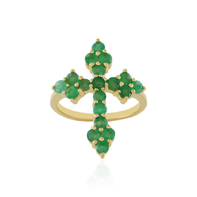 Socoto Emerald Silver Ring