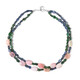 Pink Opal Silver Necklace