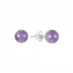 Amethyst Silver Earrings