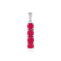Raspberry Chalcedony Silver Pendant