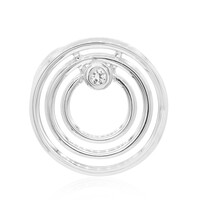 White Topaz Silver Pendant