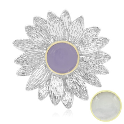 Lavender Jade Silver Pendant (MONOSONO COLLECTION)