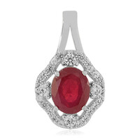 Madagascar Ruby Silver Pendant