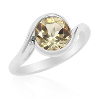 Golden Labradorite Silver Ring