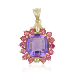 9K Amethyst Gold Pendant