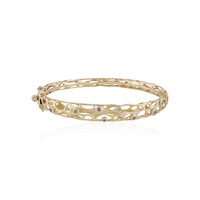 9K Diamond champagne I1 Gold Bangle (Ornaments by de Melo)