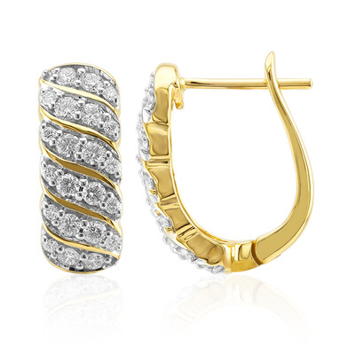 14K VVS1 (G) Diamond Gold Earrings (Annette)