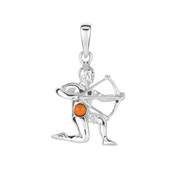 Baltic Amber Silver Pendant