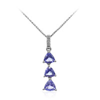 Tanzanite Silver Necklace